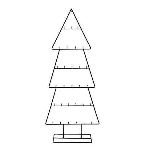 Design Metall Tannenbaum für Zierschmuck - 100 cm - Deko Weihnachtsbaum Tanne schwarz