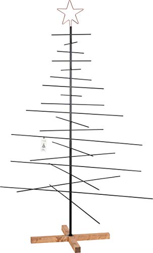Metall Weihnachtsbaum 180cm von FairyTrees, Metalltanne schwarz, Christbaum mit...