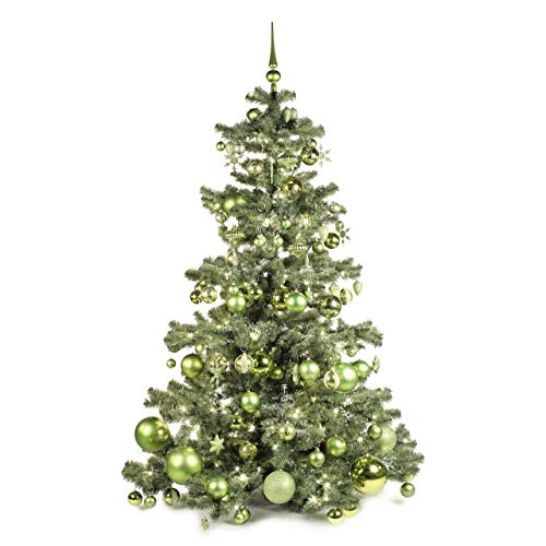 Künstlicher Weihnachtsbaum 180cm Erfrischend grün mit Beleuchtung | 300 LED