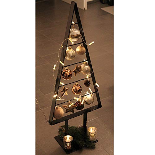 edelstahlheini.de Tannenbaum Metall künstlich Weihnachtsbaum Edel Schwarzbraun Hochglanz...