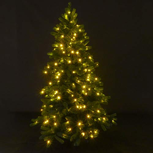 proventa® Premium Kunst-Weihnachtsbaum mit 250 LEDs, 180 cm, sehr realistischer...
