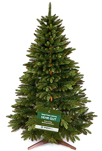 Premium Weihnachtsbaum künstlich 180cm -TESTSIEGER - Naturgetreu, Extra dichte Zweige,...