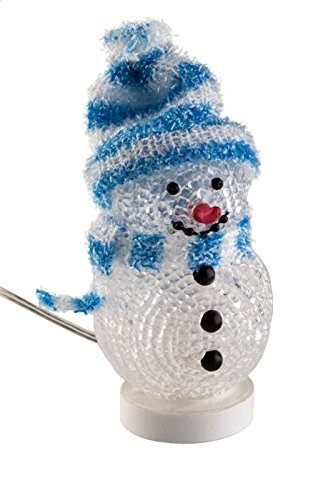 Goobay 45457 USB-Schneemann, Lichtwechsel, Plug and Play, blau – für ihren PC im Büro,...