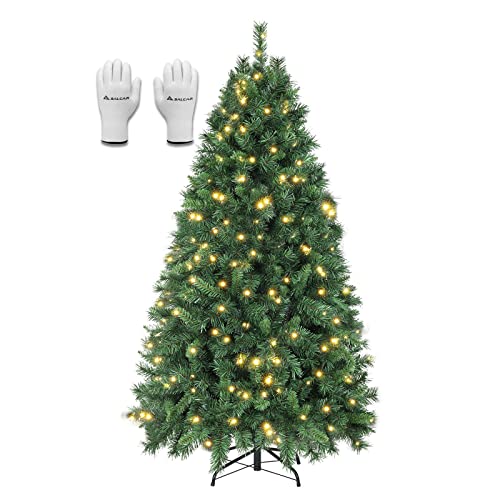 SALCAR Künstlicher Weihnachtsbaum mit Beleuchtung 180 cm, Tannenbaum Künstlich mit...