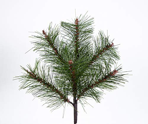 Seidenblumen Roß Kiefernzweig 34cm DP künstlicher Tannenzweig künstliche Kiefer...