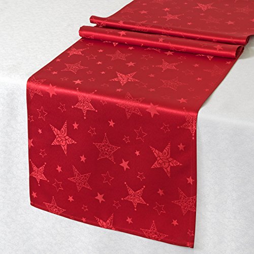 KAMACA Lotus Effekt Tischdecke Magic Stars mit Sternen Motiv - mit FLECKSCHUTZ -...