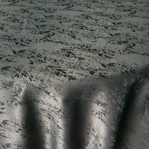 Jacquard Tischdecke Granit Tischdecke Rund Grau 140 cm Meliert mit Lotus Effekt Größe &...