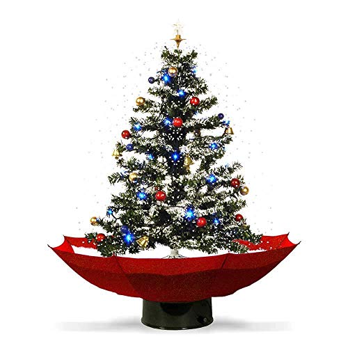 Monsterzeug Schneiender LED Weihnachtsbaum, künstlicher Deko Christbaum der schneit mit...