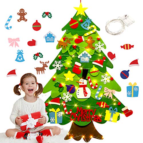 Filz-Weihnachtsbaum zum selber dekorieren