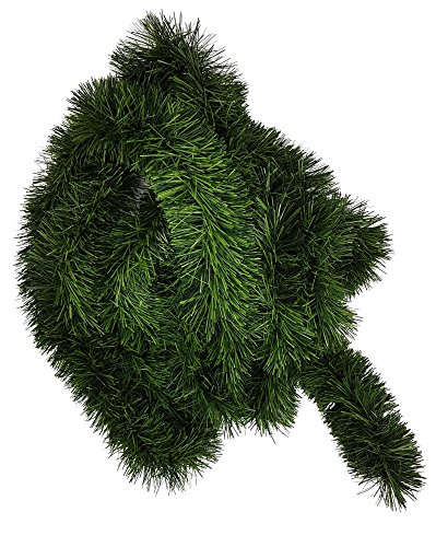 1 Stück Tannengirlande 5 oder 10m lang, Dekogirlande 8 - 10cm, Girlande Weihnachten (10...