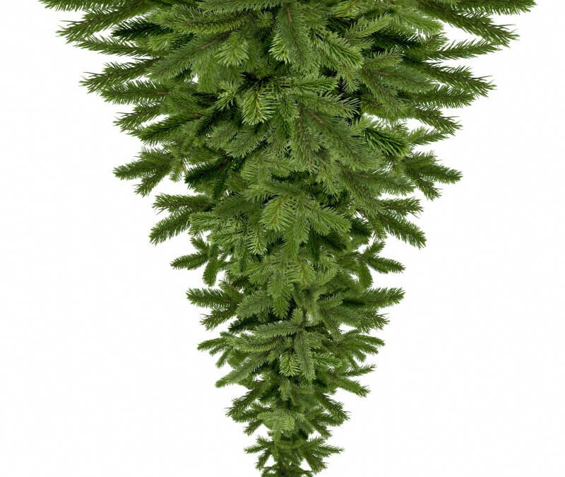 Hängender Weihnachtsbaum – Weihnachtsbaum an der Decke