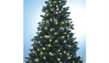 Weißer Weihnachtsbaum Bunt Geschmückt